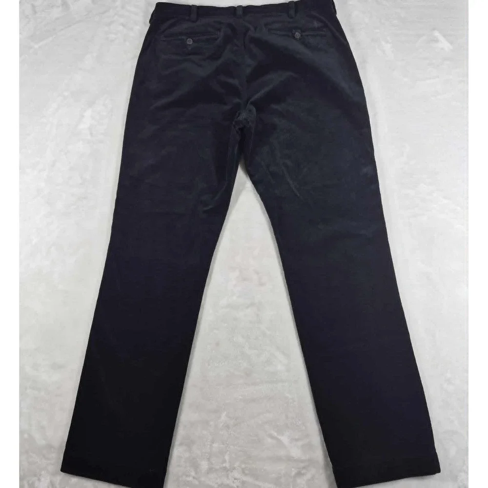Polo‎ Ralph Lauren Corduroy Pants Men's 36x34 Black Chino Stretch Classic Fit